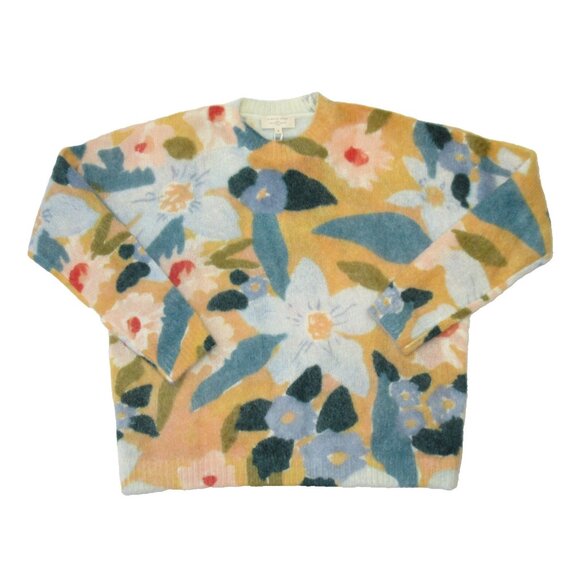 NWT Sezane Isadora Jumper in Flowers Mohair Wool Blend Sweater M - Picture 6 of 9